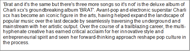 Brat and it's the same but there's three more songs so it's not - Image 2
