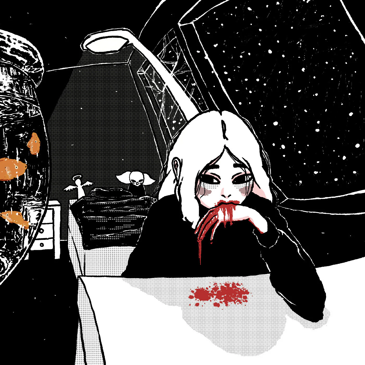 Hornet Disaster (Clear w/ Red Splatter 'Blood Online' Vinyl) - Image 2