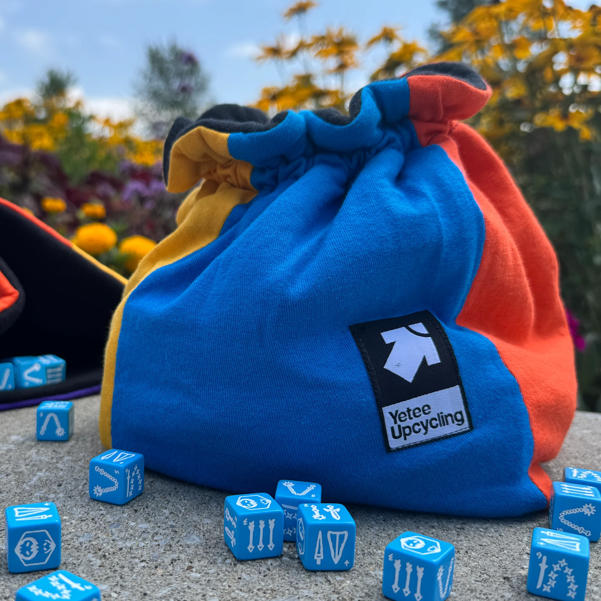 Jumbo Upcycling Dice Bag Color Block - Image 2