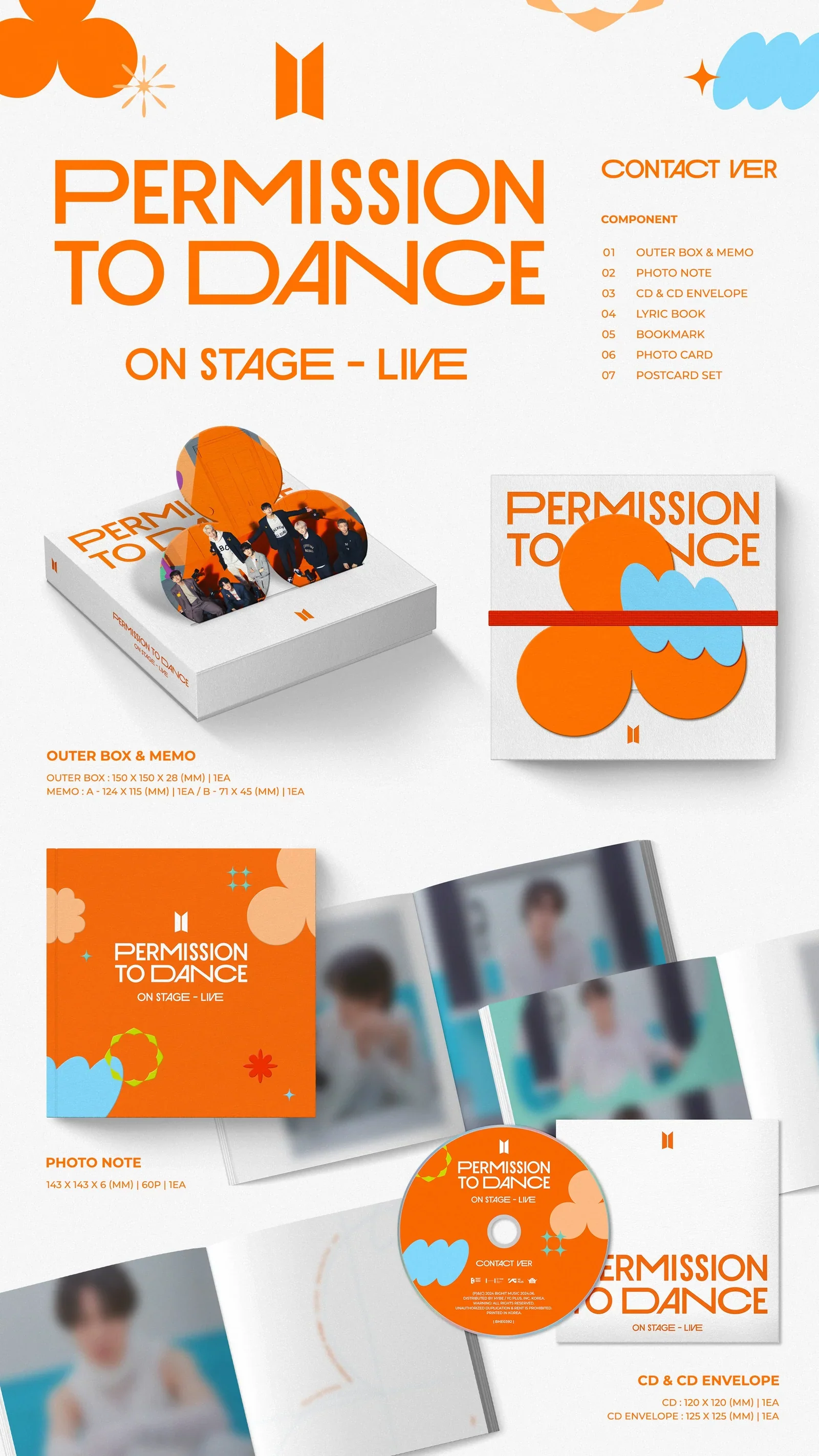PERMISSION TO DANCE ON STAGE - LIVE (Contact ver.) CD - Image 2