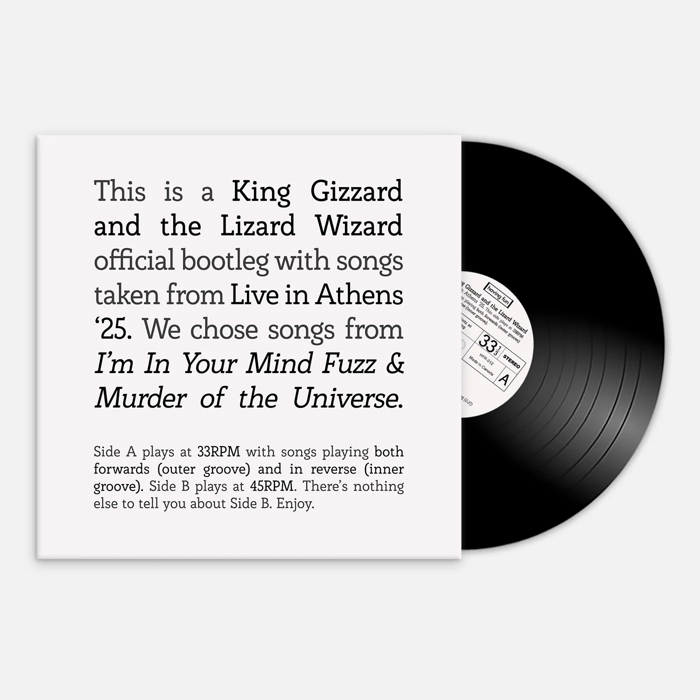 Songs from I'm In Your Mind Fuzz & Murder of the Universe Live in Athens '25